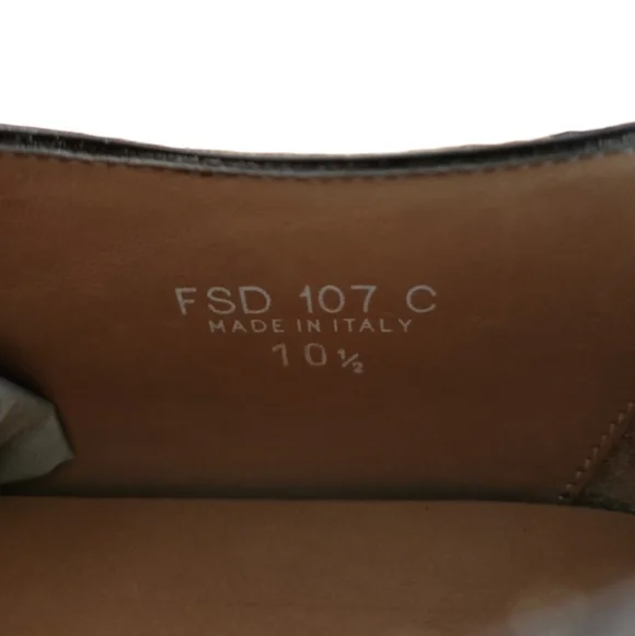 New Paul Frederick Mens Brown Leather Shoes Casual Made in Italy Sz 10.5 Classic